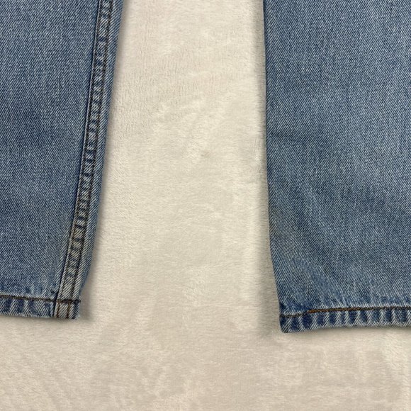 Vtg Y2K Levis 505 Classic Straight Fit Jeans Blue 31x28.5 Denim Stonewashed Mens - Picture 8 of 16